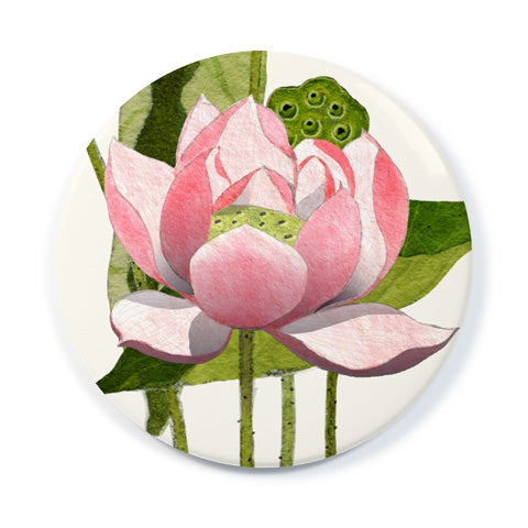 Plum Floral Wooden Monogram Mirror Compact – Wild Blossoms Boutique