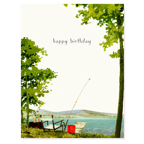 Gone Fishing Birthday - Occasion Card by Felix Doolittle